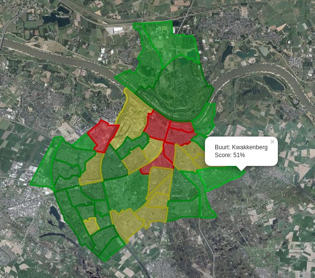 Groen/grijs in Nijmegen