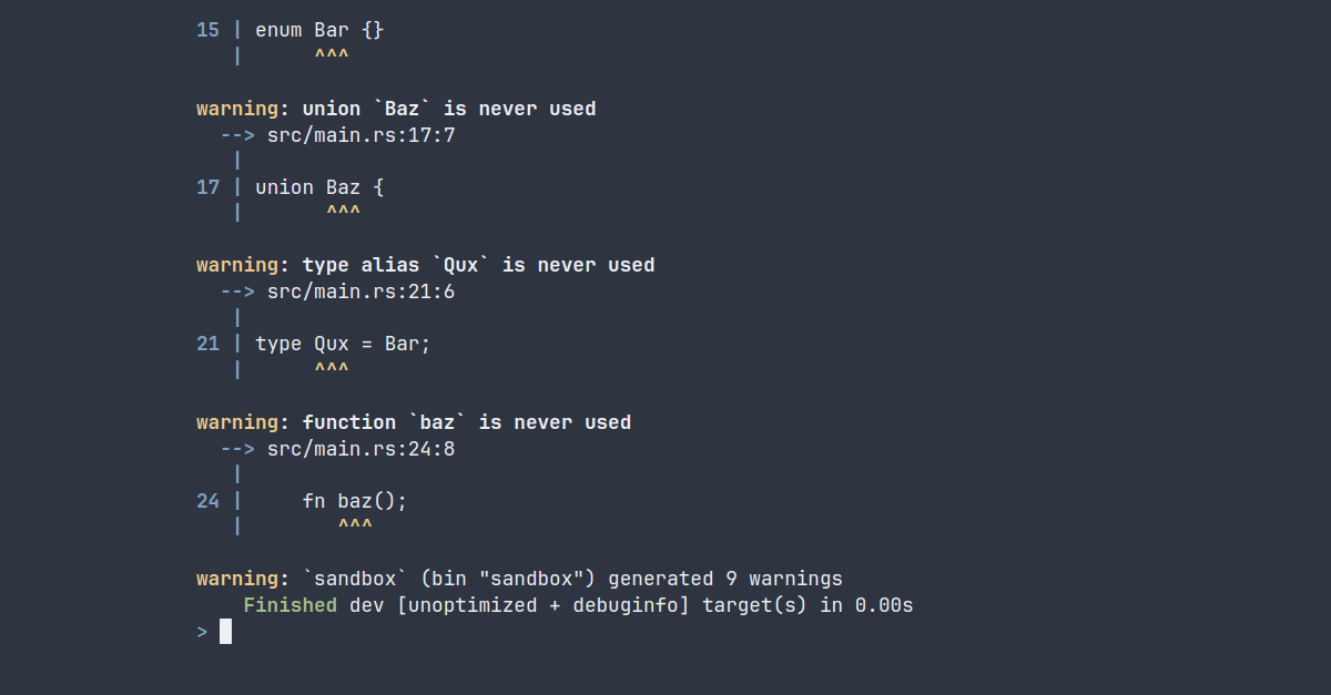 An unusual tool for unused code